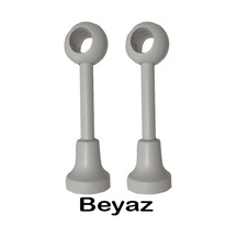 Perdemix Ahşap Rustik Taşıyıcı Ayak 2 Adet Beyaz