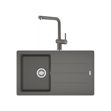 Franke Basis Bfg 611 Stone Grey Granit Evye Active Plus Doccia 2.0 Batarya Set