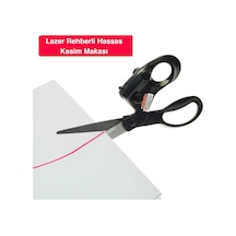 Shopytech Lazer Rehberli Hassas Kesim Makası Pil İle Çalışan Paslanmaz Çelik Kumaş Kağıt El İşi Maka