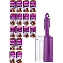 Premium Tüy Toplayıcı 16'lı Yedek Rulo Ve Aparat + Şeffaf Kapak Paketi
