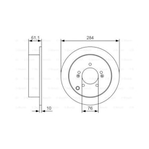 Bosch 0986479u37 Arka Fren Disk Aynası Hyundai Santa Fe 01-tucson 04-trajet 00-kia Sportage 04-284x5 584113a300