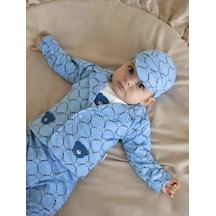 Mini Pakel Şık Şapkalı Bebek Takımı 473571025 Açık Mavi