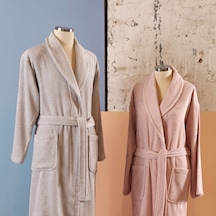 Linens Soft Pamuk Bornoz Gri Xl