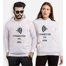 Tshirthane Connected To Her Sevgili Kombinleri Kapüşonlu Kombini