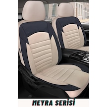 Opel Corsa D Kasa / Hatchback 2007-2014 Aracınıza Uyumlu Meyra Serisi Tay Tüyü Deri Detay Bej