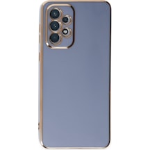 Samsung Galaxy  Uyumlu,  A73 5g Kılıf Volet Silikon - Mavi