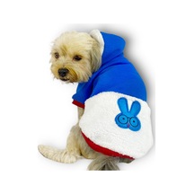 Kemique Sweet Blue Rabbit Kapşonlu Sweatshirt Köpek Kıyafeti