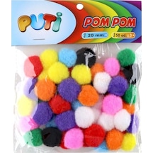 Puti Ponpon 20mm 50li - 4 Paket