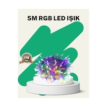 50 Li Led Şeffaf Kablolu 5 M Aydınlatma Işık Süsleme Led - Şeffaf
