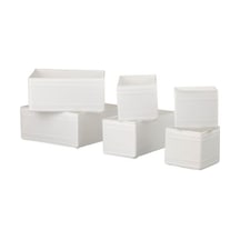 Ikea Skubb Kutu Seti, Beyaz, 6 Parça