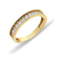 Çgk Çiğdem Gürel Kuyumculuk Gold Yarım Tur Taşlı Altın Yüzük Gold