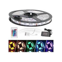 Led Işık Beyaz Renk 5 Metre 12 Volt Uzaktan Kumandalı Enerji Tasarruflu Şerit - Diğer Batarya Türü