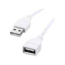 9660 Usb Power Data Kablo Açma Kapama Düğmeli Dişi Erkek Güç Ara Uzatma Kablosu 2 Metre