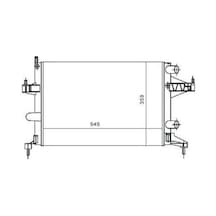 Su Radyatoru Mekanik Opel : Corsa 1.2 1.4 01-- 545x359x23 - -80163