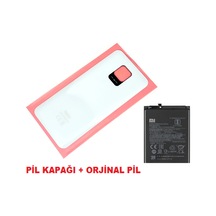 Tkgz Xiaomi Redmi Note 9 Pro Arka Kapak Batarya Kapağı + Pil Cam Beyaz