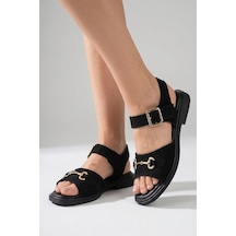 Pisagor Ps-35190 Kadın Ortopedik Sandalet Siyah