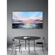 Yağlı Boya Tablo %100 El Yapımı 94cmx60cm Deniz Sunset