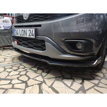 Fiat Doblo 3 Parça Ön Lip Parlak Siyah