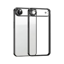Apple iPhone Uyumlu  17 Air Uyumlu Lensli Silikon - Siyah