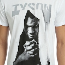 Bant Giyim - Mike Tyson Boks Beyaz Erkek T-shirt Tişört Beyaz