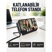 Lbk 240w Type-c To Type-c Telefon Stand Özellikli Şarj Kablosu