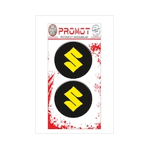Suzuki Motosiklet 3d Kabartmalı Damla Logo Sticker 5cm 04
