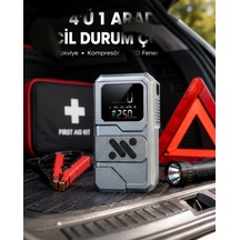Akü Takviye Ve Hava Kompresörü 12000mah