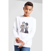 Tshirthane Anime Tokyo Ghoul Anteiku Baskılı Unisex Çocuk Beyaz Sweatshirt (534769888) Beyaz