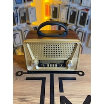 Güneş Panelli Şarjlı Radyo Bluetooth Hoparlör Usb Sd Fm Am Radyo