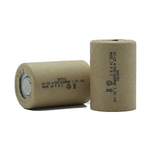 Sertec 1.2v Ni-cd 4/5 Sc 1500 Mah Kağıt Şarjlı Pil 10c Başsız/flat Head