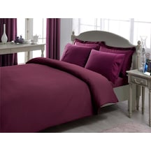 Taç Premium Basic Nevresim Takımı Stripe Mürdüm Çift Kişilik