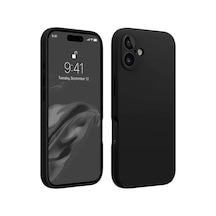 Newface Apple İphone 16 Kılıf First Silikon - Siyah