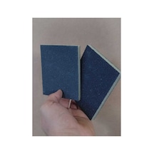 9.5 X 12.5 Cm Yassı Sünger Zımpara 180 Kum 1 Adet Takoz Blok Flex Taşlama Ahşap El İnce İş Zımparası