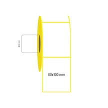 Kuşe Etiket Ribon İle Baskı Eni 80 X Boy 100 İle 400lü Sarım 11.600 Adet