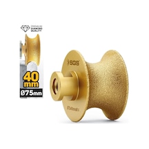 Sgs2792 M14-75x40 Mm Vakum Elmas Mermer Granit Taşlama Diski Tam Profil