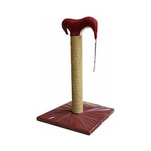 İnce Kedi Tırmalama Tahtası 50 Cm Bordo