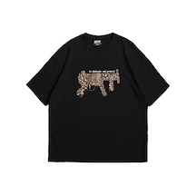 Startmore Dominante Leopar Baskılı Oversize Unisex Siyah Siyah