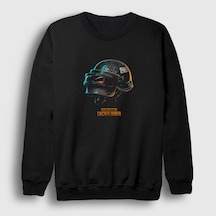 Presmono Unisex Kask Pubg Sweatshirt Siyah