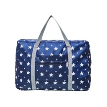 Dancemonkey Tote Taşınabilir Su Seyahat Saklama Omuz Mavi Katlanabilir Geçirmez Duffel Çantası Çantası Çantaları Büyük Beyaz Bagaj & Wh Mavi - Beyaz