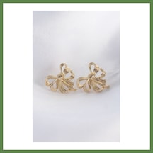 Bezos Pirinç Gold Renk Fiyonk Küpe Hb006 65466147