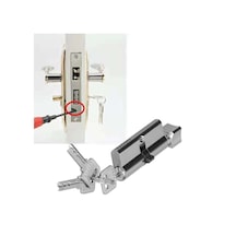 Kosona Alüminyum-demir Allerji Güvenlik Kilitleme Çubugu 3 Anahtarlı 35-50mm Kapı Uyumlu Dayanıklı Konstrüksiyon