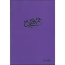 Çınar College Pp. Kap.defter Dikişli A4 60 Yp.kareli Koyu Mor