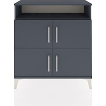 Arges Şifonyer 4 Raflı 4 Kapaklı 88x30x96 Antrasit-antrasit Antrasit