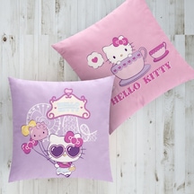 Lisanslı Hello Kitty Funny Pamuk 40x40 Kırlent