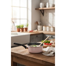 Akayev Emaye 14 Cm Sosluk Pembe