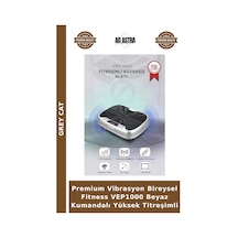 Premium Vibrasyon Bireysel Fitness Vep1000 Beyaz Kumandalı Yüksek Titreşimli