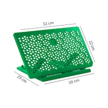 Plastik Rahle - Pratik Rahle - Masa Üstü Rahlesi - Kitap Okuma Standı - Yeşil