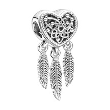 Nur Silver Kalpli Düş Kapanı Gümüş Charm Nur-bl10045
