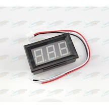 Dijital Panel Voltmetre H27v3 Dc 0-30v - 3 Tell - Yeşil