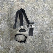 Xuweiwei Black- 1 Adet Portatif Katlanır Motorcycle Tekerlek Destek Çerçevesi Ayarlanabilir Yükseklik Kaymaz Taban Enerji Verimli Stabil Kaldıraç